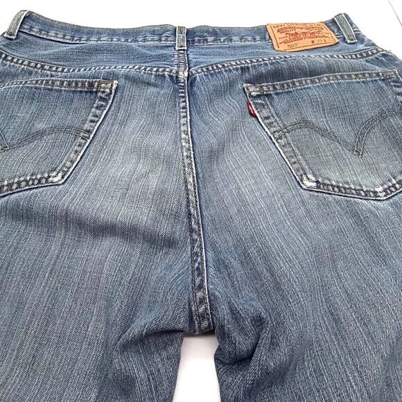 Levi's 559 Relaxed Straight Denim Jeans Men’s Size 36x32 Medium Wash Distressed - Picture 1 of 9
